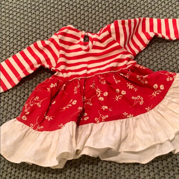 EUC ric rac and ruffles 3-6 mo dress - Picture 3 of 3
